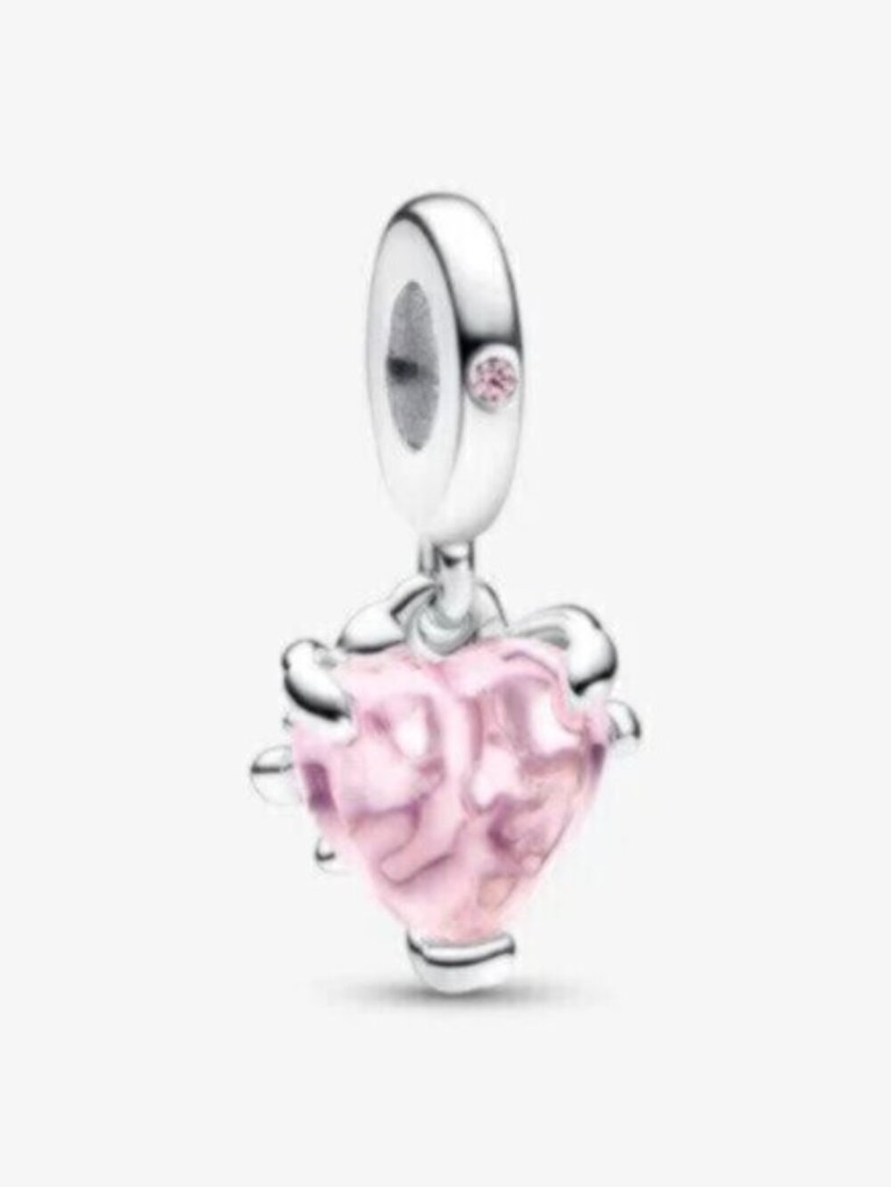 Pandora Pink Heart Dangle Charm